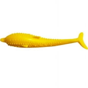 Fysho Cat Fish Shape Toothbrush With Catnip, Pet Eco-Friendly Silicone Molar Stick Teeth Cleaning Toy For Cats